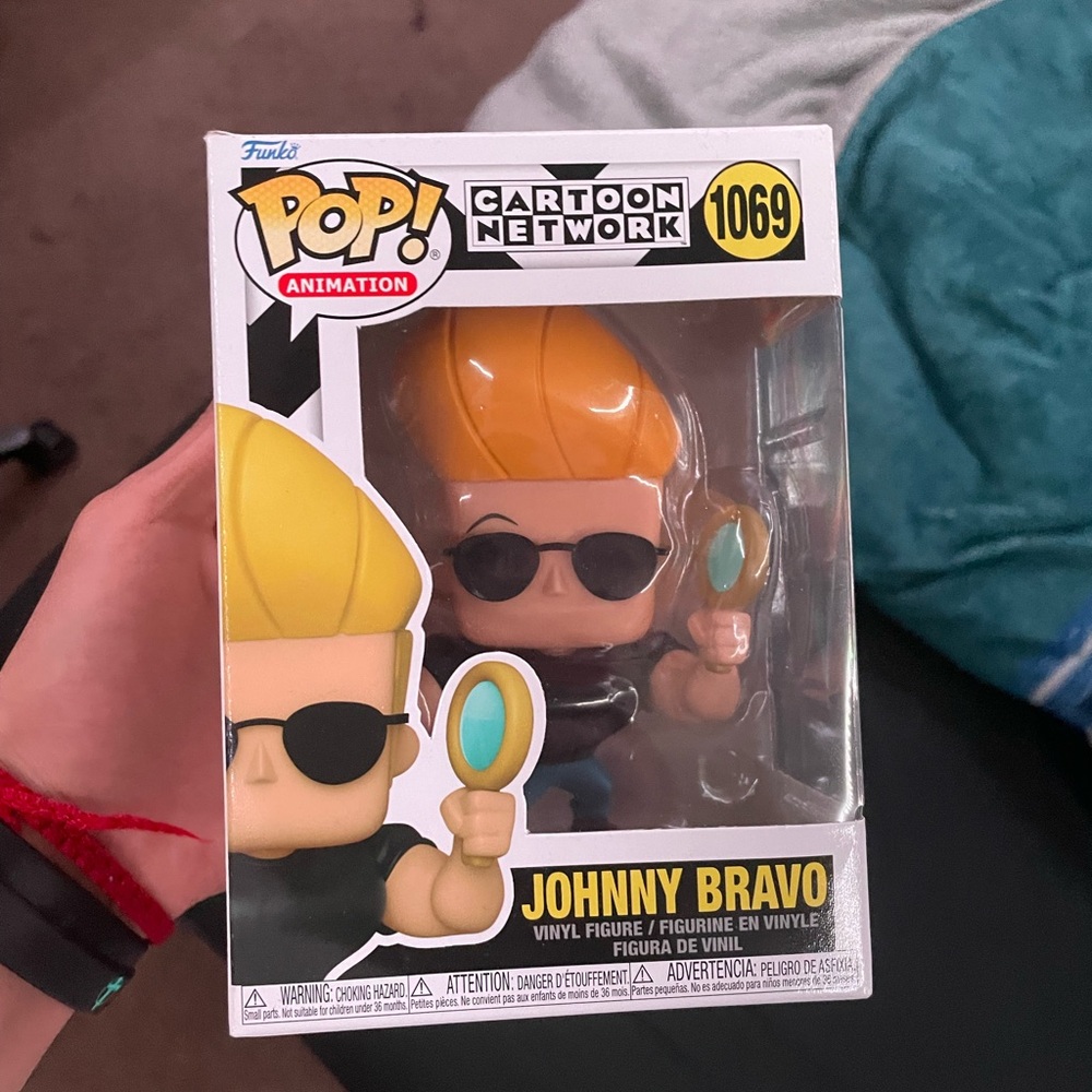 Funko Pop Johnny Bravo with Yellow Hair and Black Sunglasses